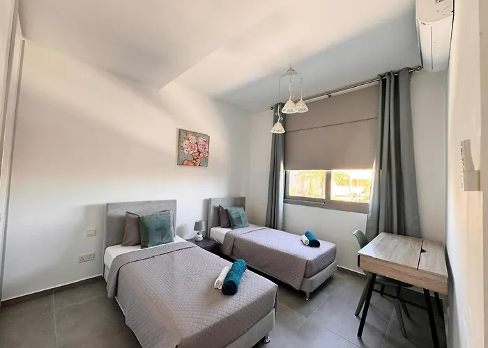 Elysia Park B6 - 2br With Sunny Balcony, Pool, Gym, Free Parking * Paphos